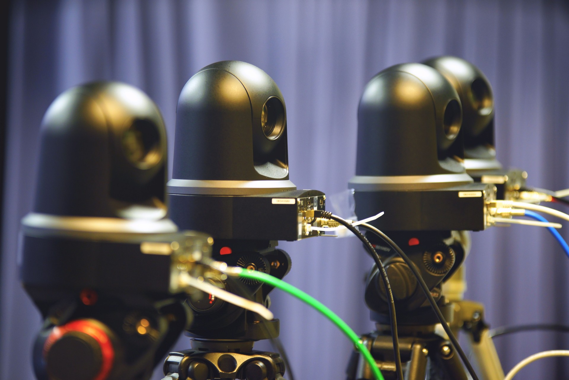 Robotic Network Video Cameras in Studio - Defocused